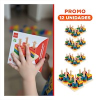 Pack12 Juguete Didactico Encaje para Ninos Desarrollo y Educativo Y+Regalo Sticker